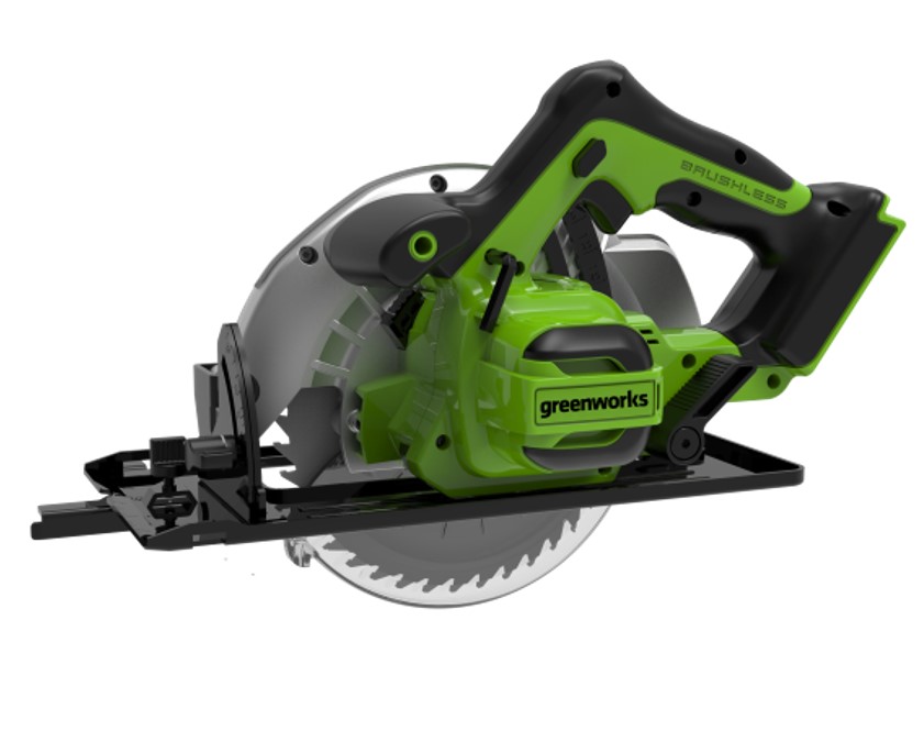 Циркулярная пила аккумуляторная Greenworks GD24CS, 24V, бесщеточная, без АКБ и ЗУ — изображение 3