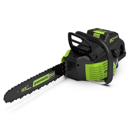 Цепная пила аккумуляторная Greenworks GD80CS50, 80В, 45 см, бесщеточная — изображение 2