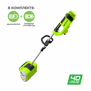 Снегоуборщик аккумуляторный Greenworks GD40SSK2, 40V, 30 см, бесщеточный, с 1хАКБ 2 А.ч и ЗУ — изображение 2