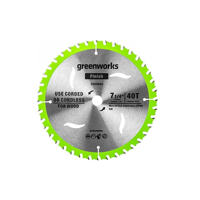 Диск по дереву Greenworks Ø120 мм 24T для мини пилы 1501207