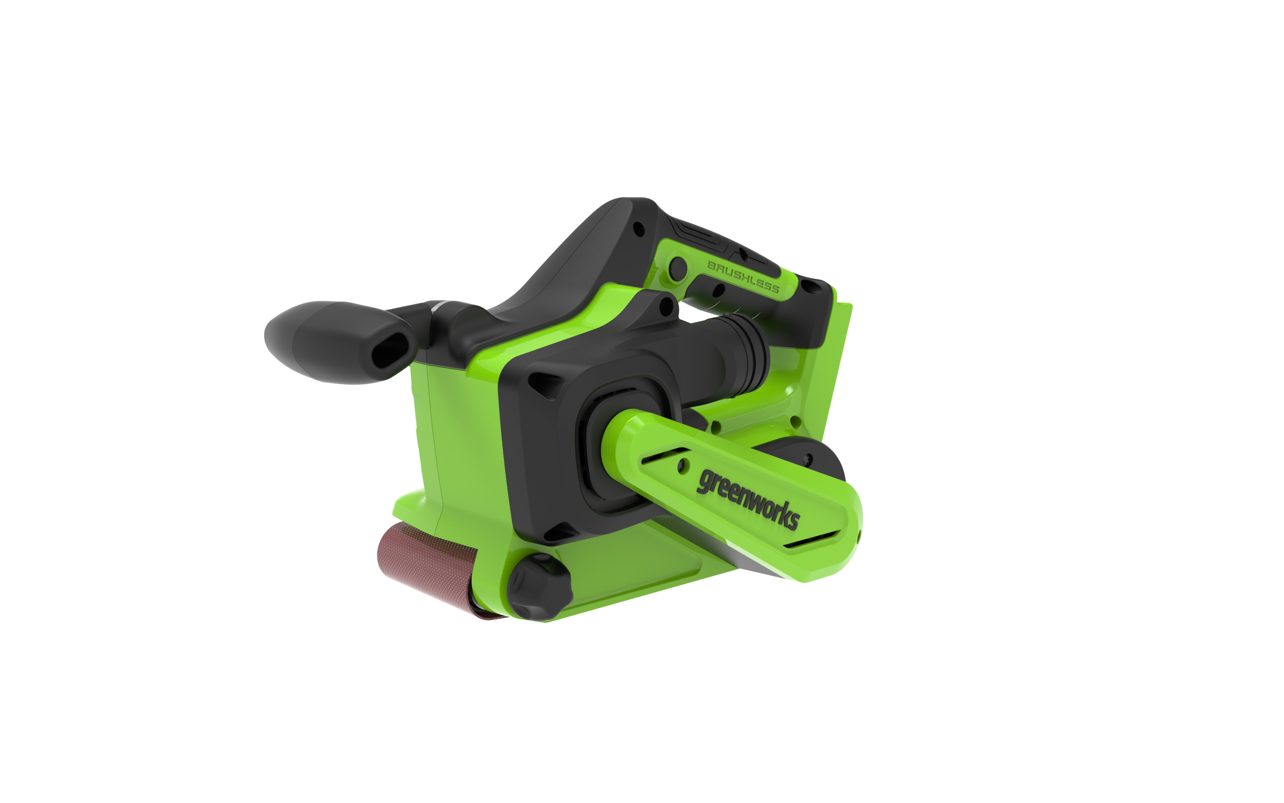 Ленточная шлифовальная машина бесщеточная аккумуляторная Greenworks G24BS — изображение 3