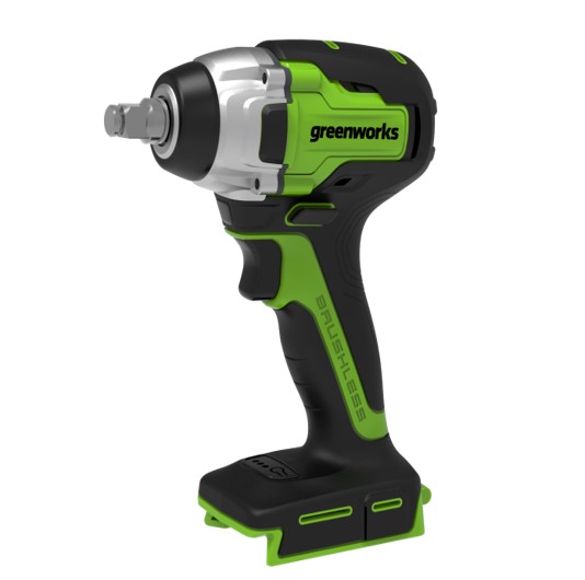 Гайковерт ударный аккумуляторный Greenworks GD24IW400, 24V, бесщеточный, без АКБ и ЗУ — изображение 3