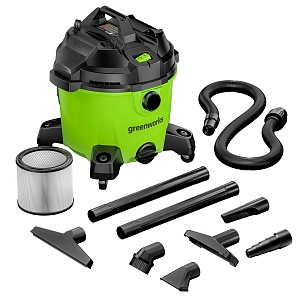 Строительный пылесос Greenworks G120WDV, 220 В, 1200 Вт — изображение 2