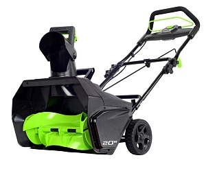 Снегоуборщик аккумуляторный Greenworks GD80ST, 80В, 51 см, бесщеточный — изображение 2