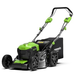 Газонокосилка аккумуляторная самоходная Greenworks 40В 46см — изображение 2