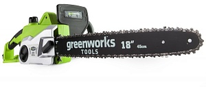 Цепная пила электрическая Greenworks GCS2046, 2000W, 45 см — изображение 2