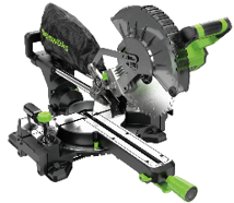 Торцовочная пила Greenworks GD24MS216, 24V, бесщеточная, 4800 об/мин, 216x30мм, рез 65х310мм, с протяжкой, без АКБ и ЗУ (1501707) — изображение 2
