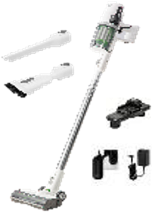 Пылесос вертикальный акк. Greenworks SV24360, 24V, б/щет, 250 Вт, 17 кПа, 3 насадки, LED, белый+серебро, без АКБ (4702107) — изображение 2