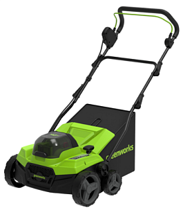 Аэратор-скарификатор аккумуляторный Greenworks Арт. 2517607, 40V, бесщеточный, без АКБ и ЗУ — изображение 2