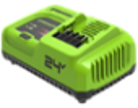 Ультрабыстрое зарядное устройство Greenworks G24C8, 24V, 8A (2958707) — изображение 2